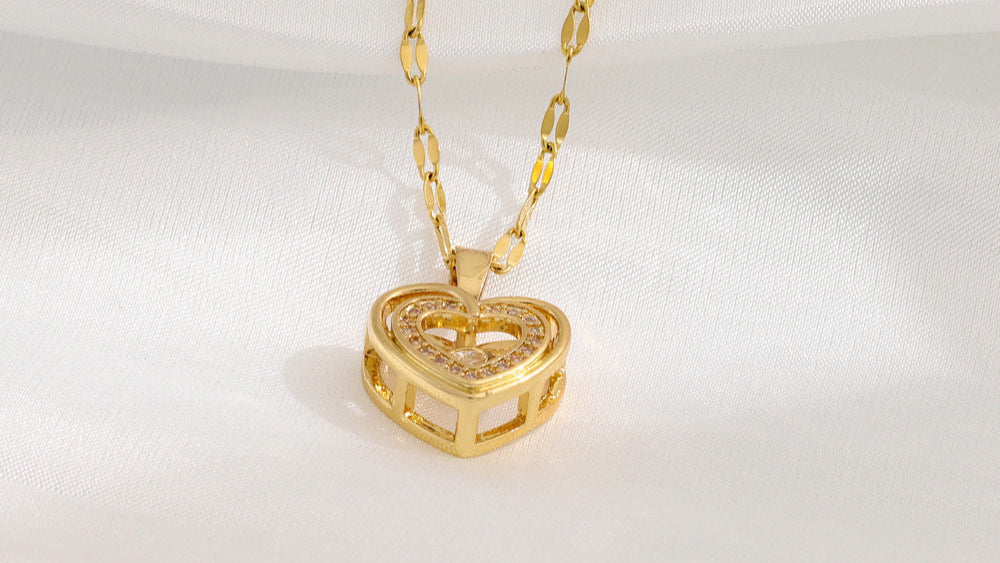 Double-Layer Heart Necklace